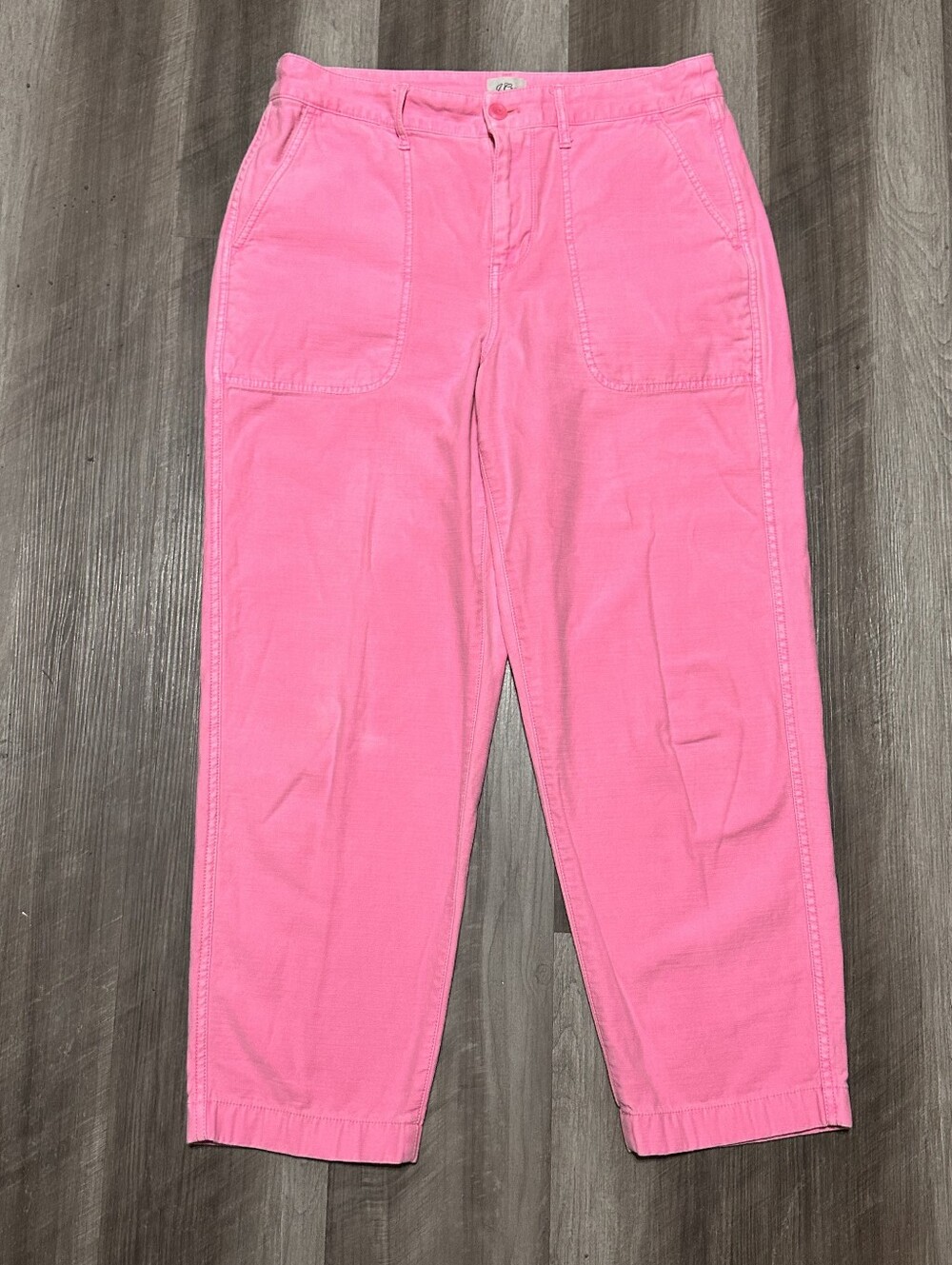 J. Crew Foundry Garment Dyed Pink Pants Size 10